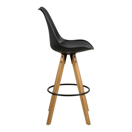 Bar Stool Dima, black/wood