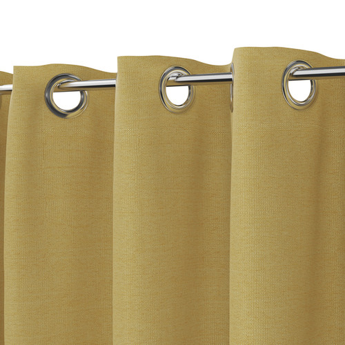 GoodHome Curtain Linen 140 x 260 cm, light gold