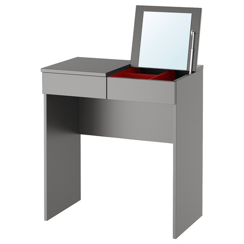 BRIMNES Dressing table, grey, 70x42 cm