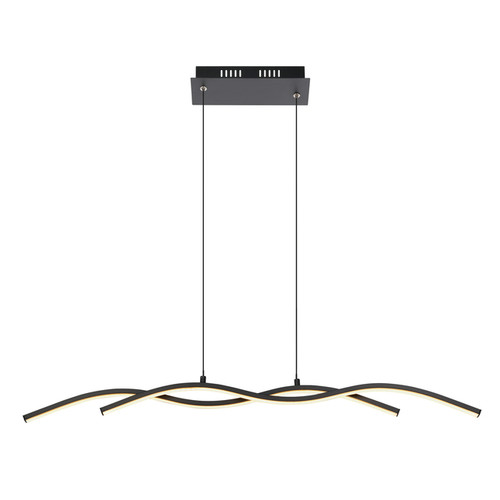 GoodHome LED Pendant Lamp Alani 1850 lm DIM, black