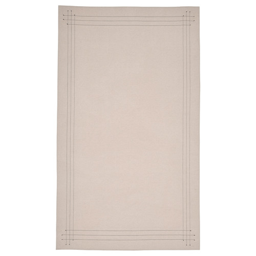 VÅRARV Tablecloth, dark grey/natural, 145x240 cm