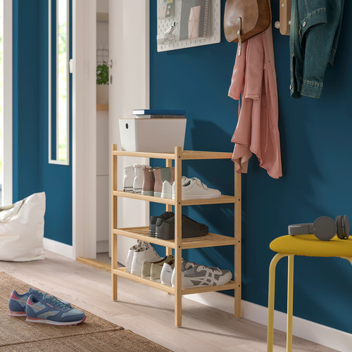 VASSKÄR Hallway furniture, set of 2, bamboo