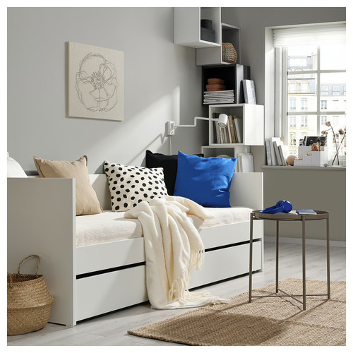 VIHALS Trundle bed, white, 80x200 cm
