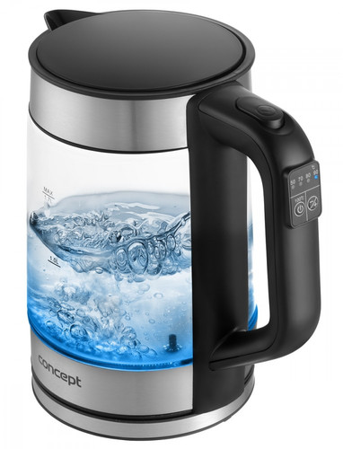 Concept Electric Glass Kettle with Temperature Adjustment  1.7l RK406