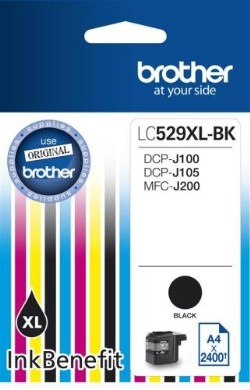 Brother Ink LC529XLBK BLK 2400s for DCP-J100/J105/J200