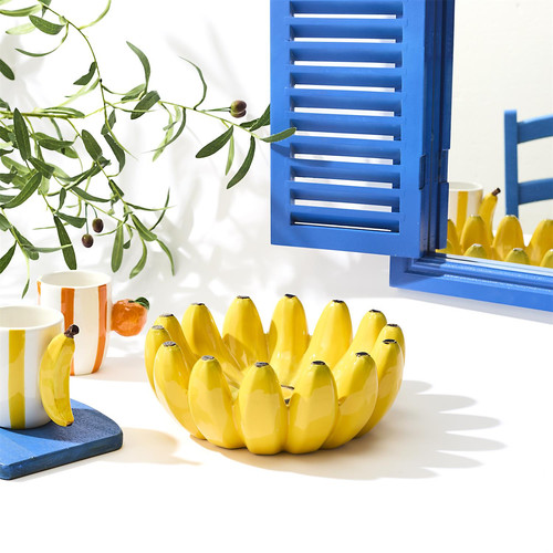 Banana Bunch Ceramic Bowl