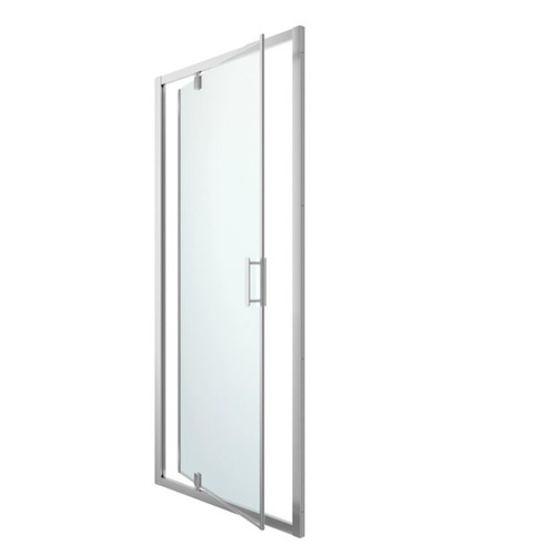 GoodHome Pivot Shower Door Beloya 100 cm, chrome/transparent