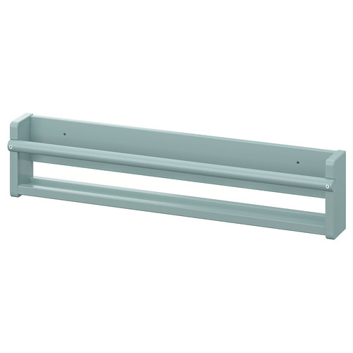 FLISAT Wall storage, grey-turquoise, 70x9x16 cm