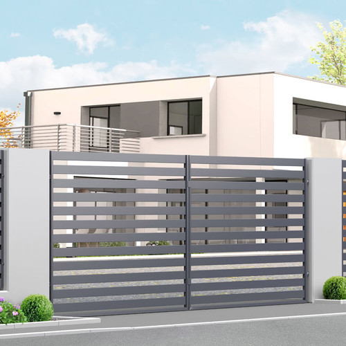 Double Swing Gate Steel 400 x 154 cm