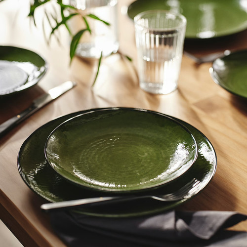 PELARKAKTUS Side plate, green, 20 cm