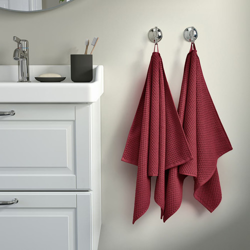 GULVIAL Hand towel, deep red, 50x100 cm