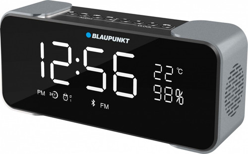 Blaupunkt Portable Bluetooth Speaker with FM Radio, microSD Playback & Alarm BT16CLOCK