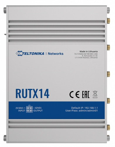 Teltonika Router LTE RUTX14 Cat12 WiFi BLE