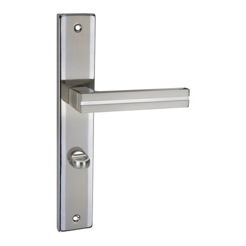 Schaffner Door Handle Mada 72 mm, satin nickel/chrome