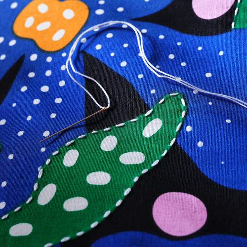 MÄVINN Cushion cover, multicolour/floral pattern, 50x50 cm