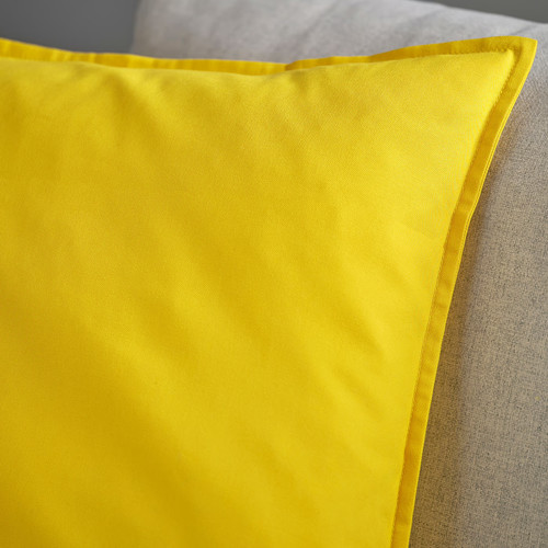GURLI Cushion cover, yellow, 65x65 cm