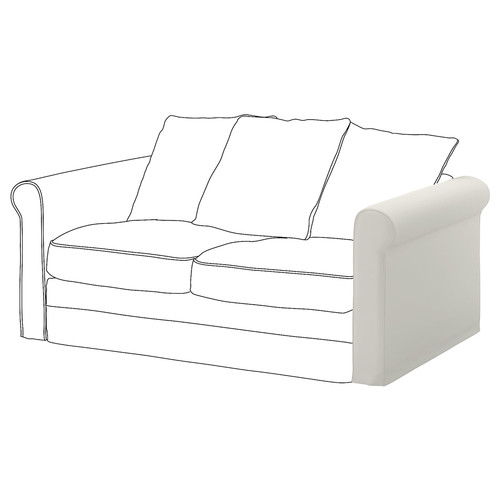 GRÖNLID Cover for armrest, Inseros white