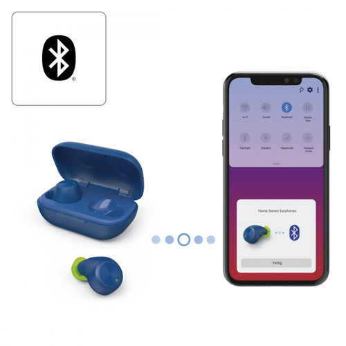 Hama Wireless Earphones, blue