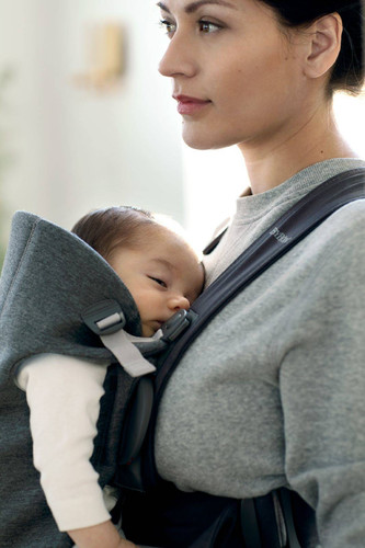 BABYBJÖRN - Baby Carrier MINI 3D Jersey, Dark Grey 0-12m