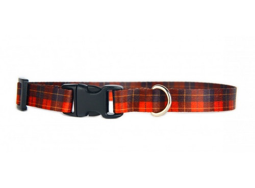 Matteo Dog Collar Plastic Buckle 25mm, Tartan