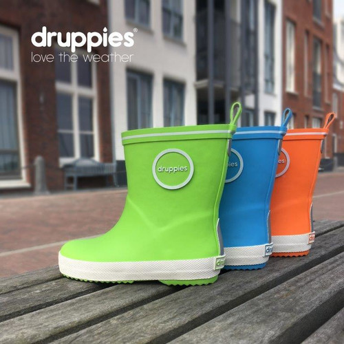Druppies Rainboots Wellies for Kids Fashion Boot Size 24, dark grey
