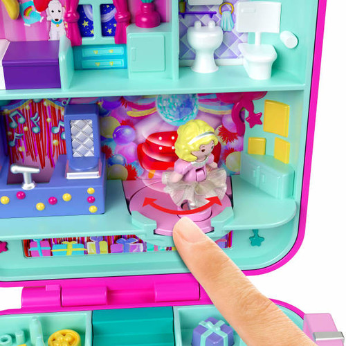 Polly Pocket 80th Anniversary Teddy Bear Party Compact 3+