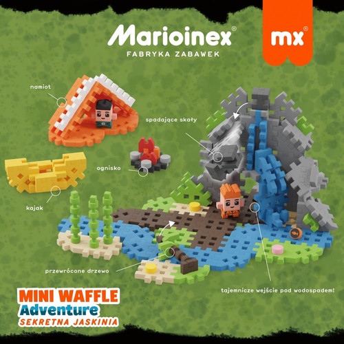 Marioinex Mini Waffle Blocks Secret Cave 5+