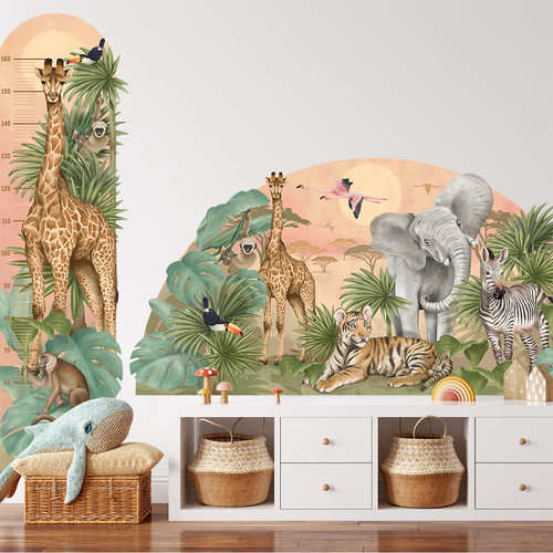 Wall Sticker Set 161x79cm - Safari