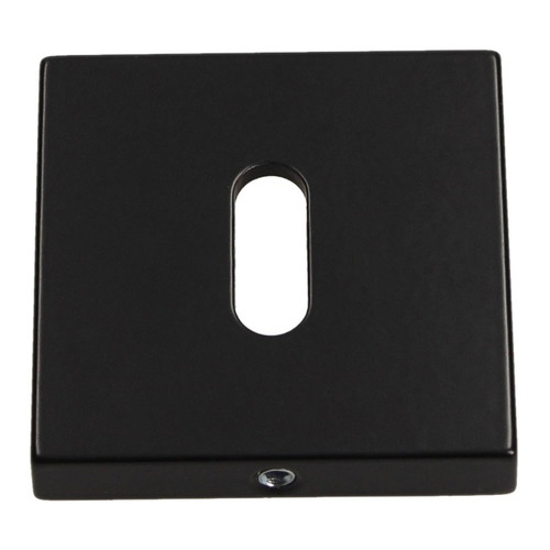 Gamet Door Escutcheon, square, matt black