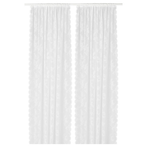 ALVINE SPETS Net curtains, 1 pair, off-white, 145x300 cm