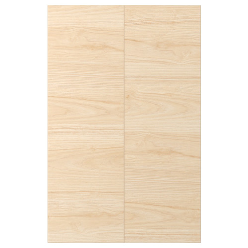 ASKERSUND 2-p door f corner base cabinet set, light ash effect, 25x80 cm