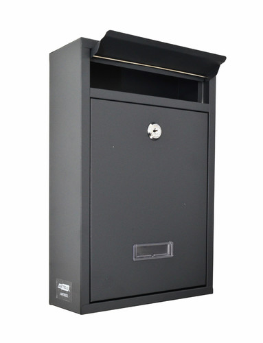 Basic Wall-Mount Letterbox, Anthracite, 215x320x85mm