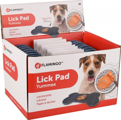 Flamingo Lick Pad Yummee M, blue