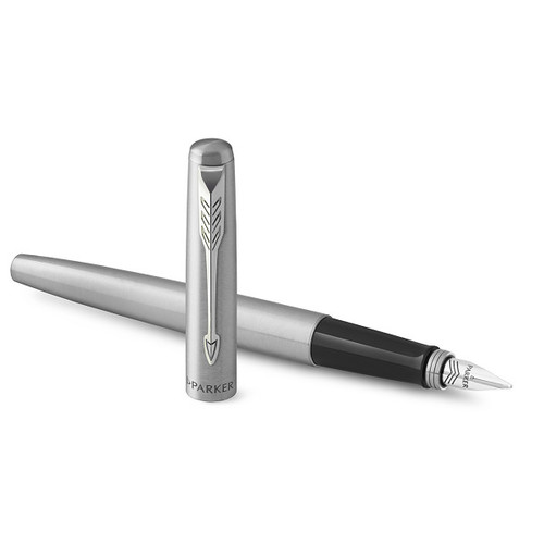 Parker Gift Set Jotter Steel CT - Fountain Pen & Ballpoint Pen
