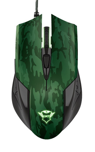 Trust GXT 781 Optical Wired Gaming Mouse with Mouse Pad, camo