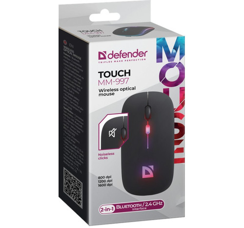 Defender Optical Wireless Mouse MM-997, black