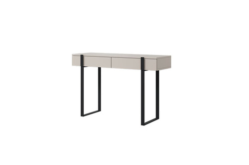 Modern Console Table Dresser Dressing Table Verica, cashmere/black legs