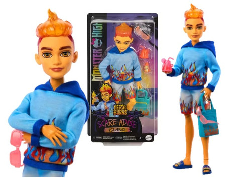 Monster High Heath Burns Fright-dise Doll HRP69 4+