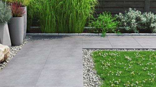 Gres Tile Rocky 60 x 60 cm, grey, 0.72 m2