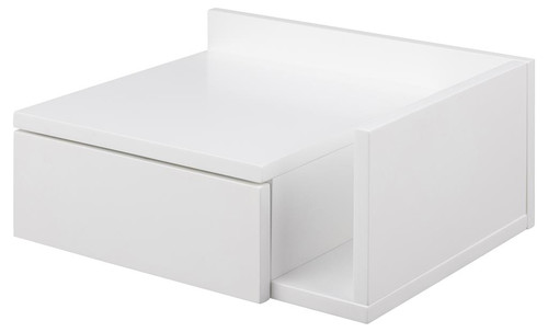 Wall-mounted Bedside Table Ashlan II, white