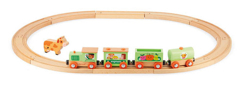 Janod Story Farm Train with Tracks 3+