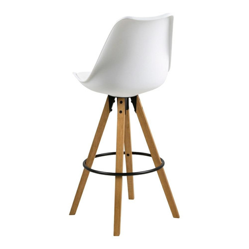 Bar Stool Dima, white/wood