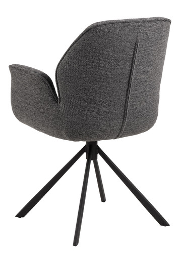 Swivel Chair with Armrests Aura, anthracite