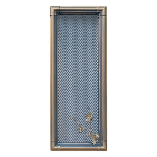 Parkanex Fireplace Air Vent Grille 16 x 45 cm, gold patina