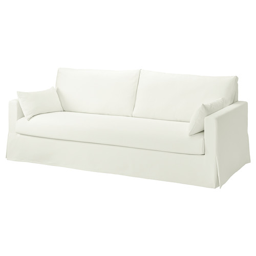 HYLTARP Cover for 3-seat sofa, Hallarp white