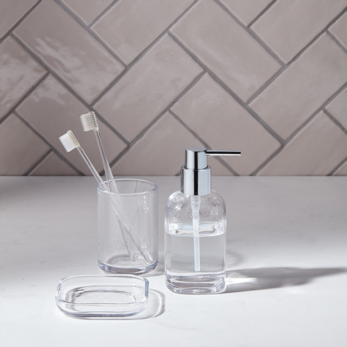 GoodHome Soap Dispenser Drina, glass