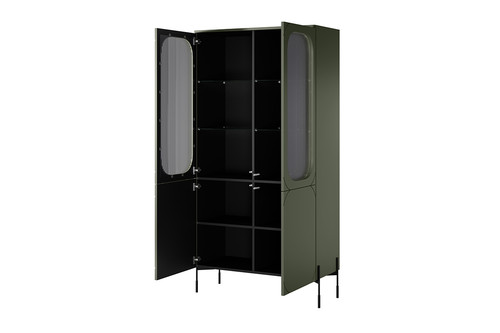 High Display Cabinet Sonatia 100, olive