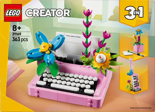 LEGO Creator Typewriter with Flowers 8+