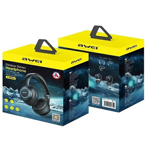 AWEI Headset Headphones Bluetooth A300BL, black
