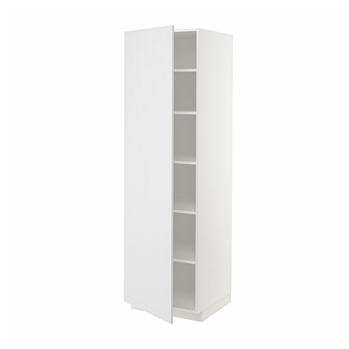 METOD High cabinet with shelves, white/Stensund white, 60x60x200 cm